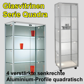 Glasvitrine Quadra