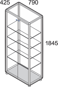 Standglasvitrine BV99-42