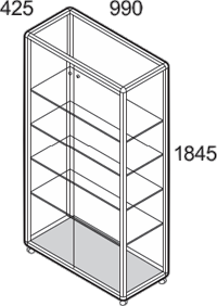 Standglasvitrine BV79-42