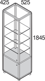 Standglasvitrine BM52-42