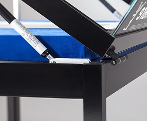 Tischvitrine TGV 1000 silber mit Unterschrank